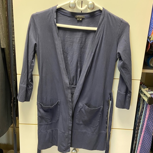 Theory Belted Knit Top - Picture 2 of 5